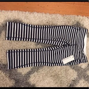 J. Crew New Balance striped leggings XS